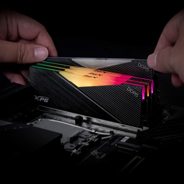 XPG Lancer 32GB RGB (2X16) DDR5 5200Mhz CL38 AX5U5200C3816G-DCLARBK Dual Kit Ram - 2