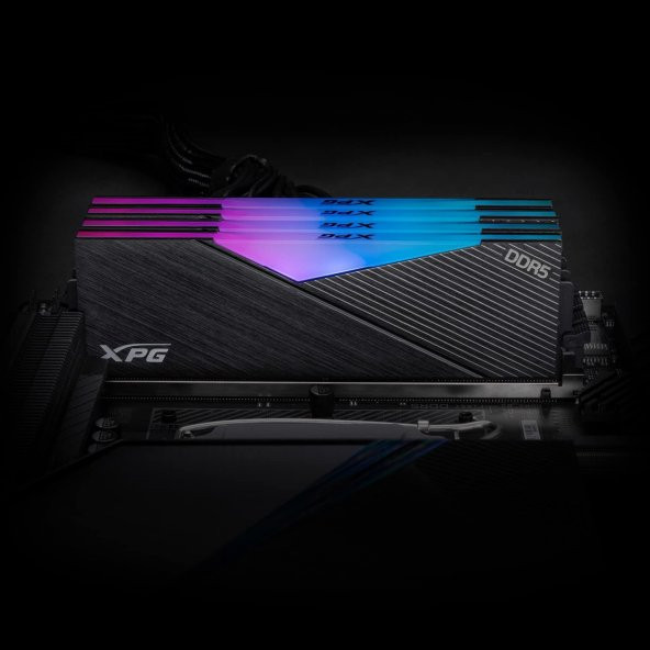 XPG Lancer 32GB RGB (2X16) DDR5 5200Mhz CL38 AX5U5200C3816G-DCLARBK Dual Kit Ram - 3