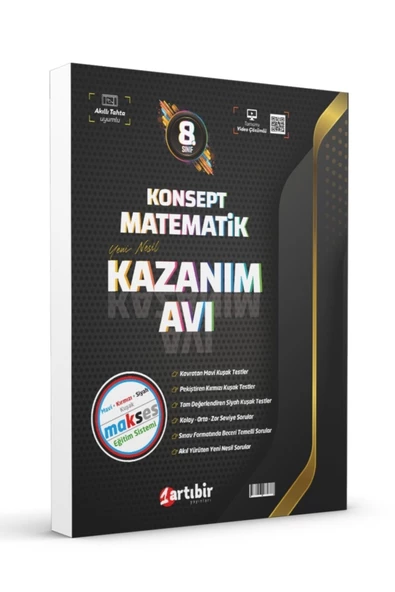 Artıbir 8.sınıf Konsept Matematik Kazanım Avı Yeni Nesil Soru Bankası (kolay-orta-zor) - 3
