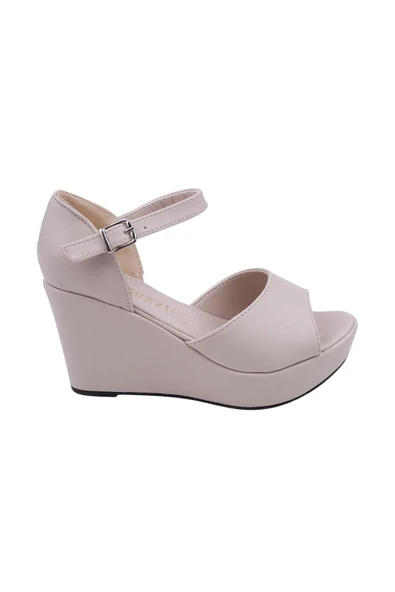 Le Guzzi 2127 Kadın 9 Cm Dolgu Topuk Cilt Sandalet - Resim 2