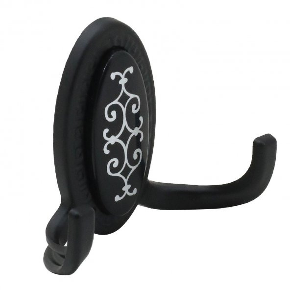 Seçil Vestiyer Duvar Askısı Dolap Elbise Askılığı Mat Siyah Askı - Resim 3