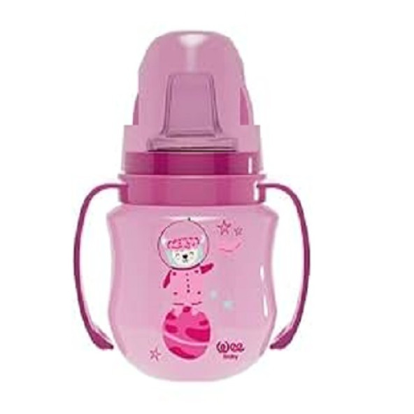 Wee Baby WEE Antikolik Akıtmaz Kulplu Pp Bardak 250 Ml Pembe 754 kod