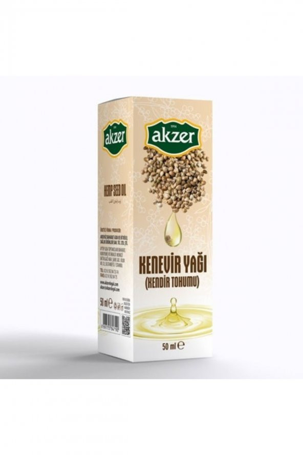 Akzer Kenevir (kendir Tohumu) Yağı 50cc