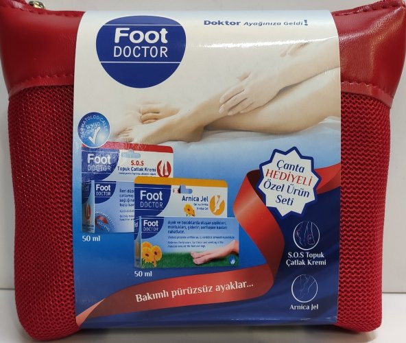 Foot Doctor S.O.S. TOPUK ÇATLAK KREMİ 50 ML+ ARNİCA JEL 50 ML ŞIK BİR ÇANTA HEDİYELİ ÖZEL ÜRÜN SETİ