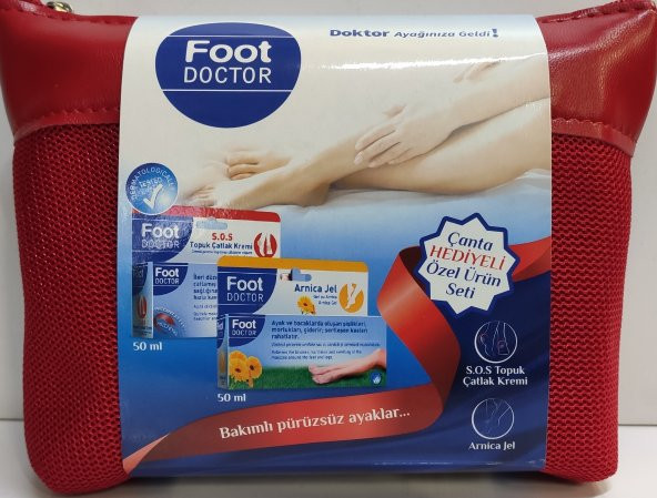 Foot Doctor S.O.S. TOPUK ÇATLAK KREMİ 50 ML+ ARNİCA JEL 50 ML ŞIK BİR ÇANTA HEDİYELİ ÖZEL ÜRÜN SETİ - 2