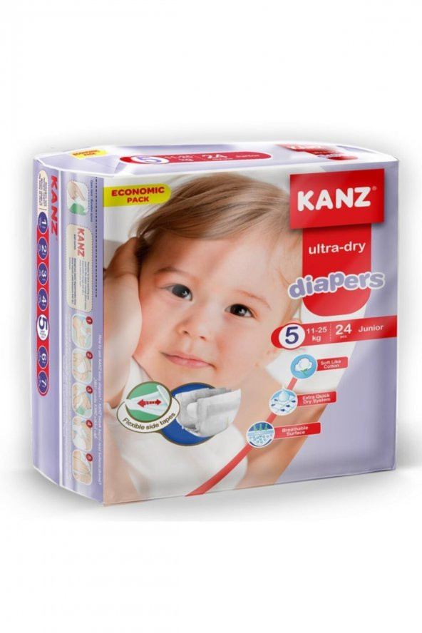 Kanz KANZ Çocuk Bezi Eko Junior 11-25 kg 24lü