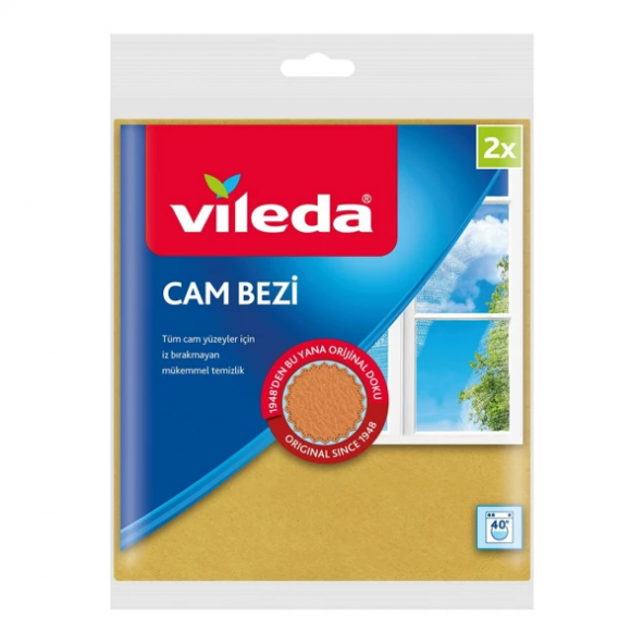 VİLEDA CAM BEZİ PAKET İÇİ 2 Lİ