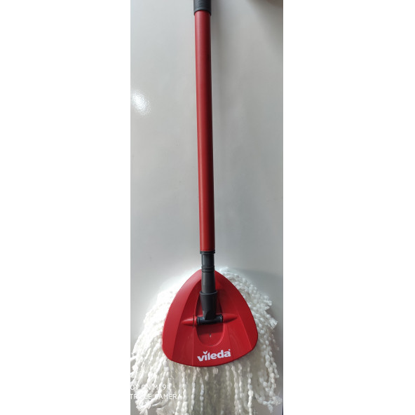 Vileda Turbo Pedallı Yedek , Turbo Sap + Üçgen Başlık + Classic Üçgen Mikrofiber Yedek Paspas - 2