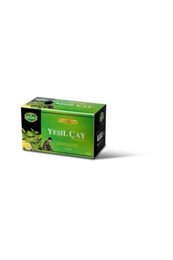 Akzer Premium Yeşil Çay Limonlu 20li