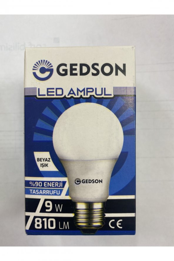 Gedson 9 Watt Led Ampul Beyaz E27 Duy