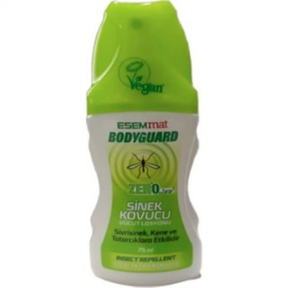 ESEMMAT BODYGUARD VEGAN ZERO SİNEK KOVUCU VUCÜT LOSYONU 75ML   08142