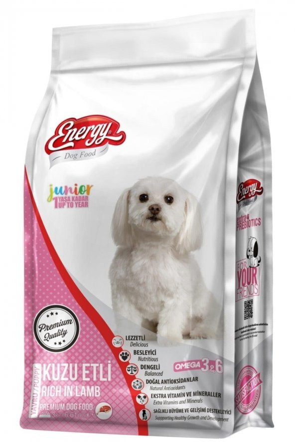 Energy Dog Food  Kuzulu Etli Yavru Köpek Maması   3 Kg