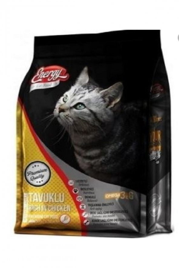 Energy Tavuklu Yetişkin Kedi Maması 500gr Tavuklu Kedi Maması Etli