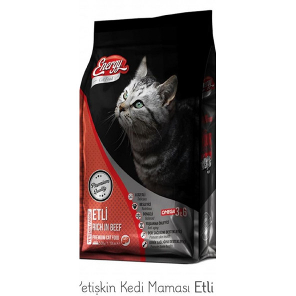 Pet Food Energy Cat Food Energy Etli Yetişkin Kedi Maması - 500 G X 2 ADET