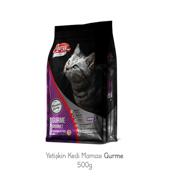 Pet Food Energy Cat Food Energy Gurme Yetişkin Kedi Maması - 500 G