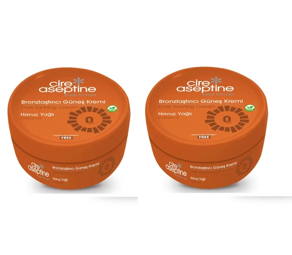 CIRE ASEPTINE HAVUÇ YAĞLI  Güneş Yağı 200 ml X 2 Adet ürün görseli 1