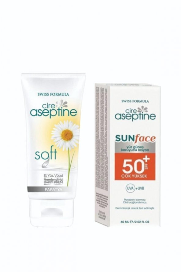 CIRE ASEPTINE Yaz Seti 4 75 ml El Kremi  50 Spf Güneş Kremi