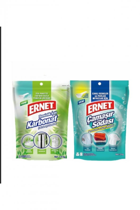 Ernet Karbonat 1,5 kg   Çamaşır Sodası 2 kg