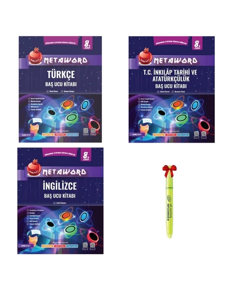 LGS 8.Sınıf Metaword Türkçe İnkılap İngilizce Soru Bankası