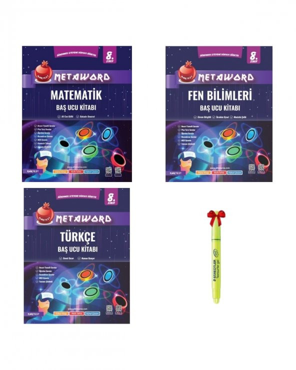 LGS 8.Sınıf Metaword Matematik Fen Türkçe Soru Bankası ürün görseli