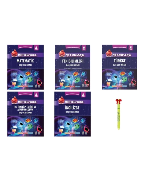 LGS 8.Sınıf Metaword Matematik Fen Türkçe İnkılap İngilizce Soru Bankası