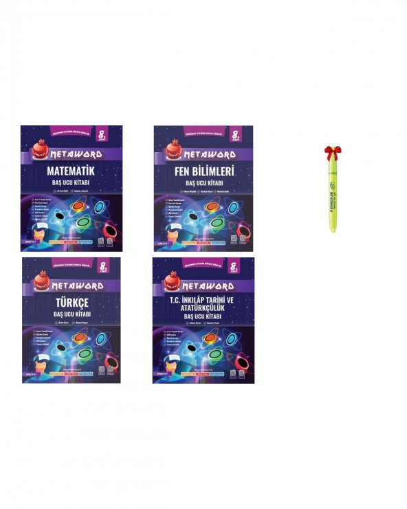 LGS 8.Sınıf Metaword Matematik Fen Türkçe İnkılap Soru Bankası