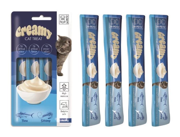 M-PETS CREAMY TON BALIKLI KARİDESLİ KEDİ ÖDÜLÜ - 2