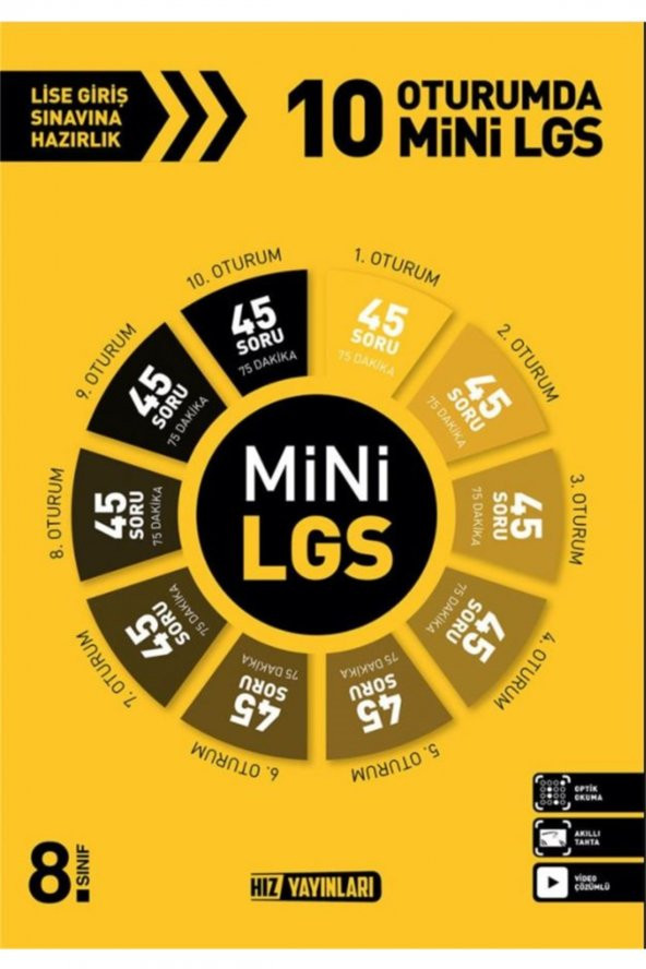 Hız Yayınları 8. Sınıf LGS 10 Oturumda Mini LGS