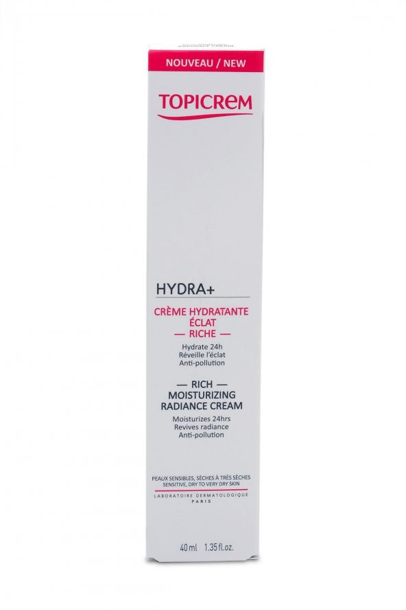 Topicrem HYDRA+  Radiance Rich Moist. Cream 40ml - 2