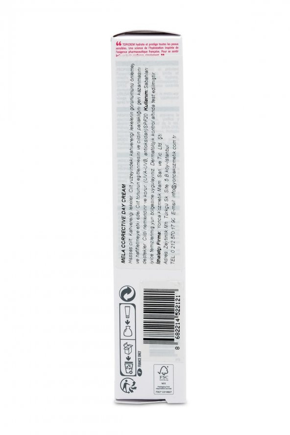 Topicrem Mela Corrective Day Cream SPF 20 40ml - 2