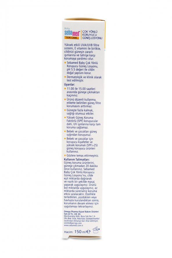 Sebamed SPF 30 Bebekler İçin Güneş Koruyucu Losyon 150ml - 3