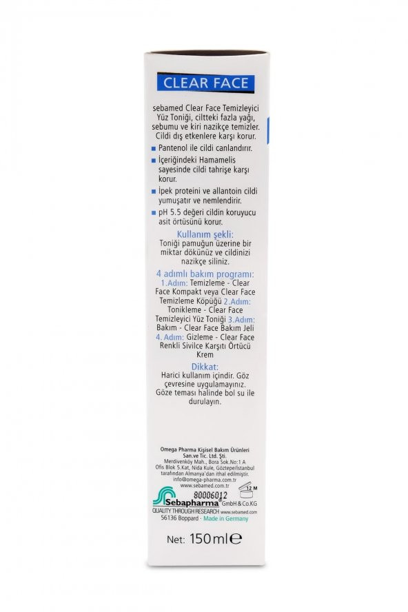 Sebamed Clear Face Temizleyici Yüz Toniği 150 ml - 2