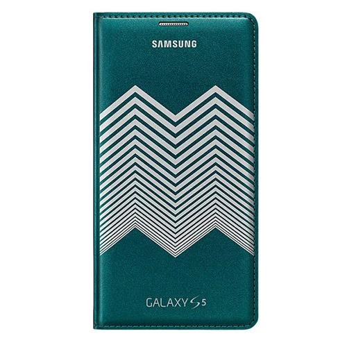 Samsung Galaxy S5 Nicholas Kırkwood Flip Wallet Orjinal Kılıf Mavi Beyaz EF-WG900RKEGWW - Resim 4