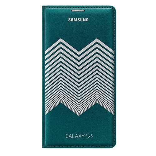 Samsung Galaxy S5 Nicholas Kırkwood Flip Wallet Orjinal Kılıf Mavi Beyaz EF-WG900RKEGWW - Resim 3