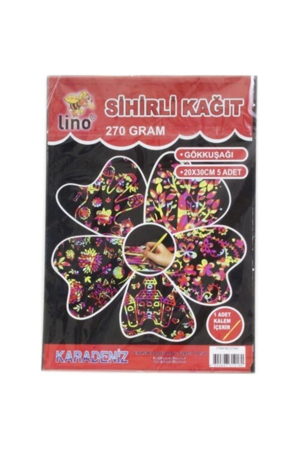 Lino Sihirli Kağıt 270 Gram 20x30 CM 5 Li Sihirli Kağıt