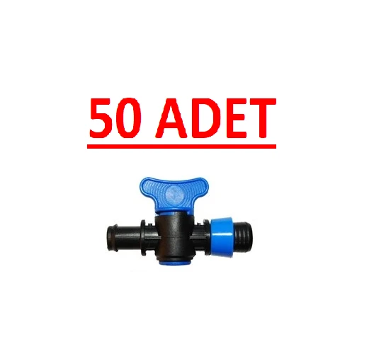 TEK YÜZÜKLÜ CONTA ÇIKIŞLI MİNİ VANA PLASTİK DAMLAMA 50Lİ PAKET
