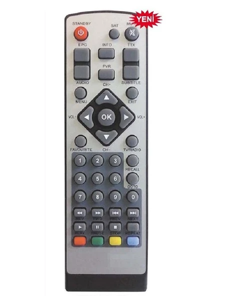 KR0318 YUMATU-DIGISTAR 2015-FREESAT YUMATU MİNİ HD SLİM, MERSAT COMPACT HD UYDU KUMANDASI ürün görseli 1