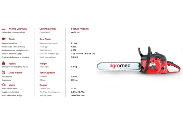 AGROMEC AG-55Y BENZİNLİ KESİM MOTORU 1915453 - 1