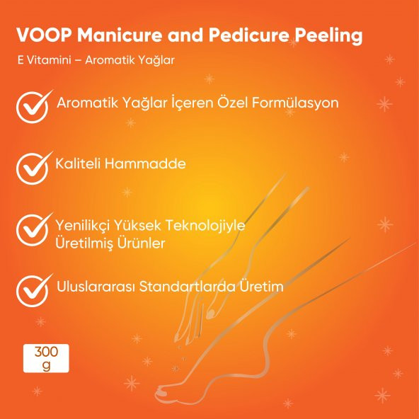 VOOP El Ayak Peelingi (Manicure, Pedicure Peeling) 300 gr - 4