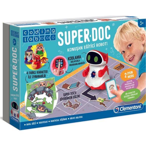 Clementoni Coding Lab Super Doc Çocuklara Programlamayı Öğreten Eğitici Konuşan Robot - 2