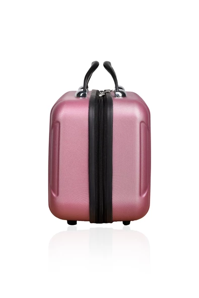 Polo&Sky Class Model Gül Kurusu Renk Abs Makyaj Çantası El Valizi - 3