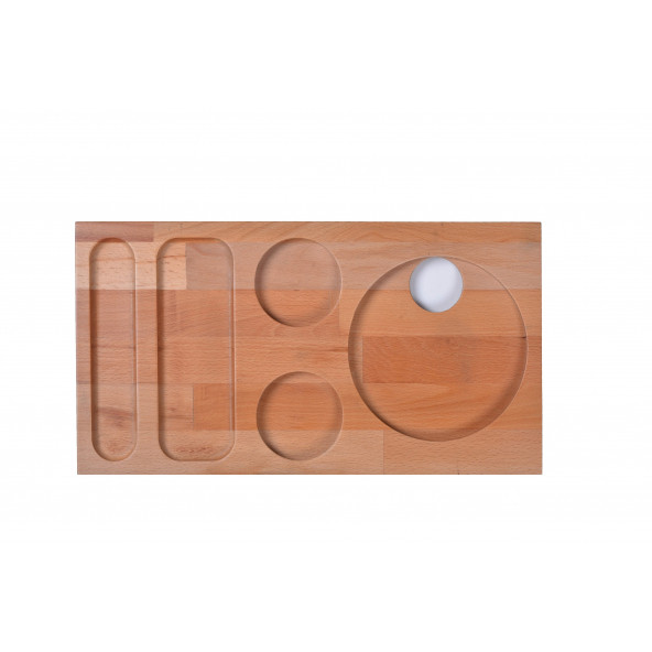 KARŞILAMA-OTEL-İKRAM TEPSİSİ-ŞEFFAF RENK 43 x 23 x 1,8 cm