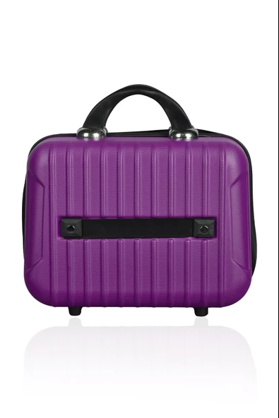 Polo&Sky Class Model Mor Renk Abs Makyaj Çantası El Valizi - 4