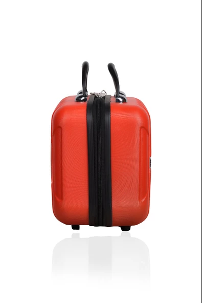 Polo&Sky Mars Model Kırmızı Renk Abs Makyaj Çantası El Valizi - 3