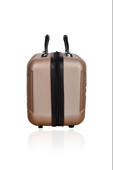 Polo&Sky Mars Model Gold Renk Abs Makyaj Çantası El Valizi - 3