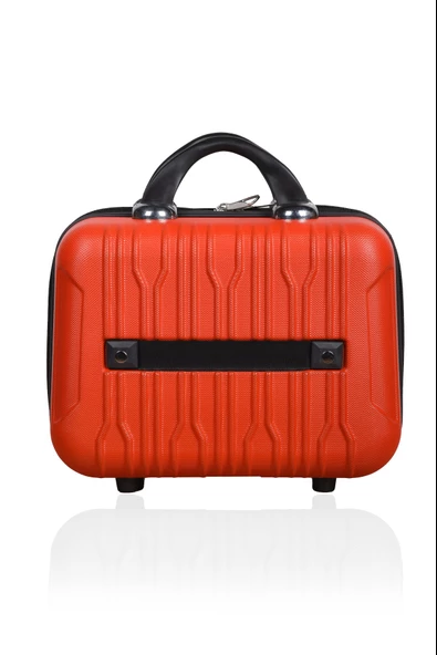 Polo&Sky Mars Model Kırmızı Renk Abs Makyaj Çantası El Valizi - 4