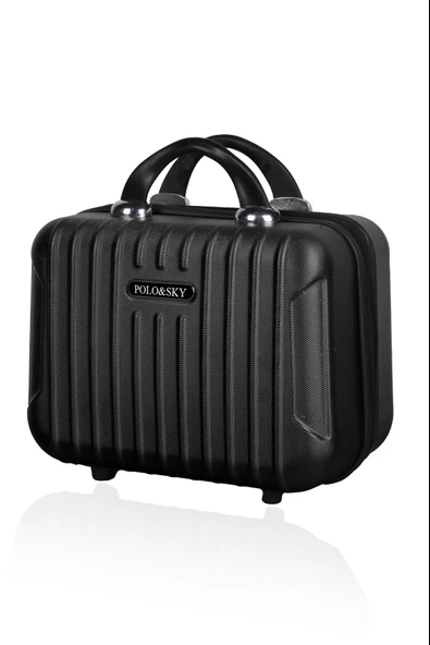 Polo&Sky Class Model Siyah Renk Abs Makyaj Çantası El Valizi - Resim 2