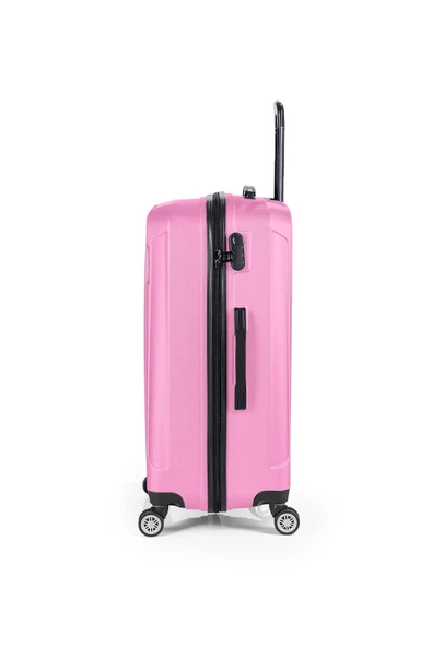 Polo&Sky Spring Model Pembe Renk Büyük Boy Valiz Bavul - 3