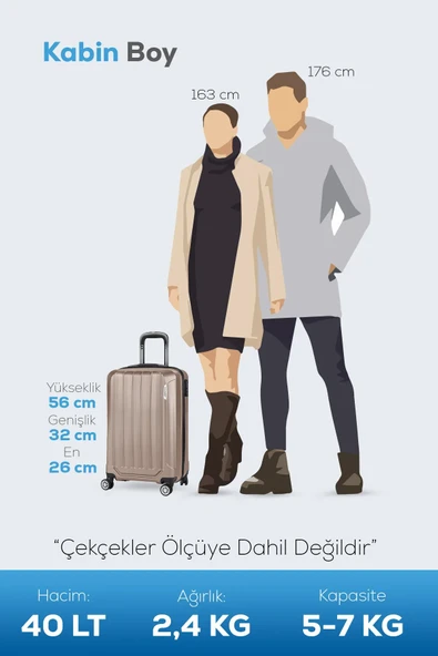 Polo&Sky Spring Kabin Boy Gold Renk Valiz Bavul - 5