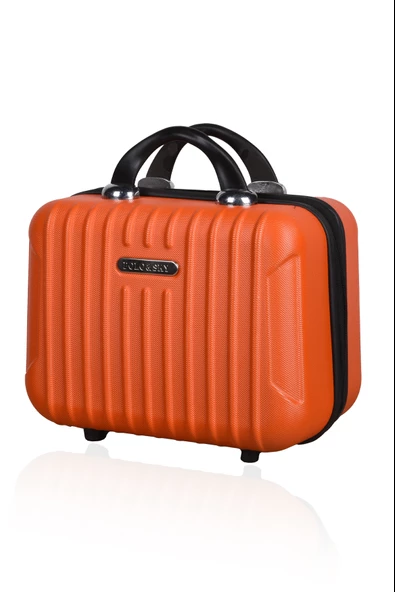 Polo Sky Class Unisex Turuncu Makyaj Çantası El Valizi - 2